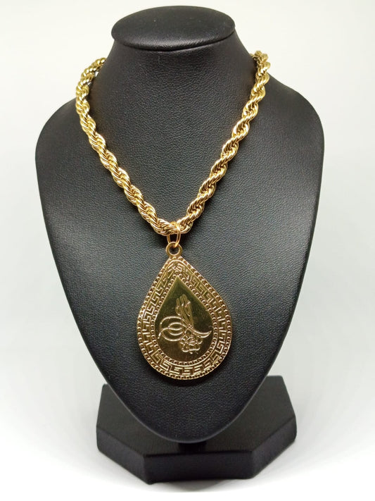 Aloura Luxe – Burma Damla Modelli Çelik Kolye